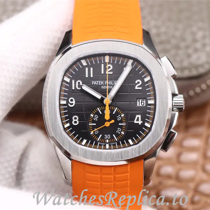 Patek Philippe Replica Aquanaut 5968A-001 Rubber strap 40MM - WatchesReplica.is