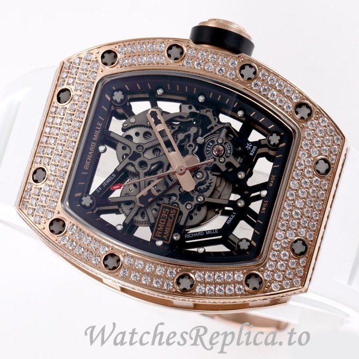Richard Mille Replica RM035 Rubber strap 50MM - WatchesReplica.is
