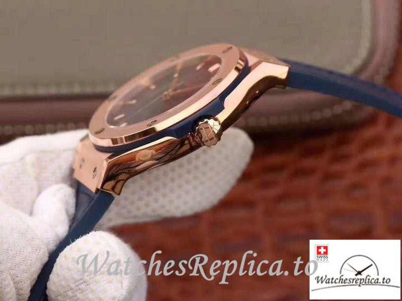 Swiss Hublot Classic Fusion Replica 511.OX.7180.LR Blue Strap 45MM - WatchesReplica.is