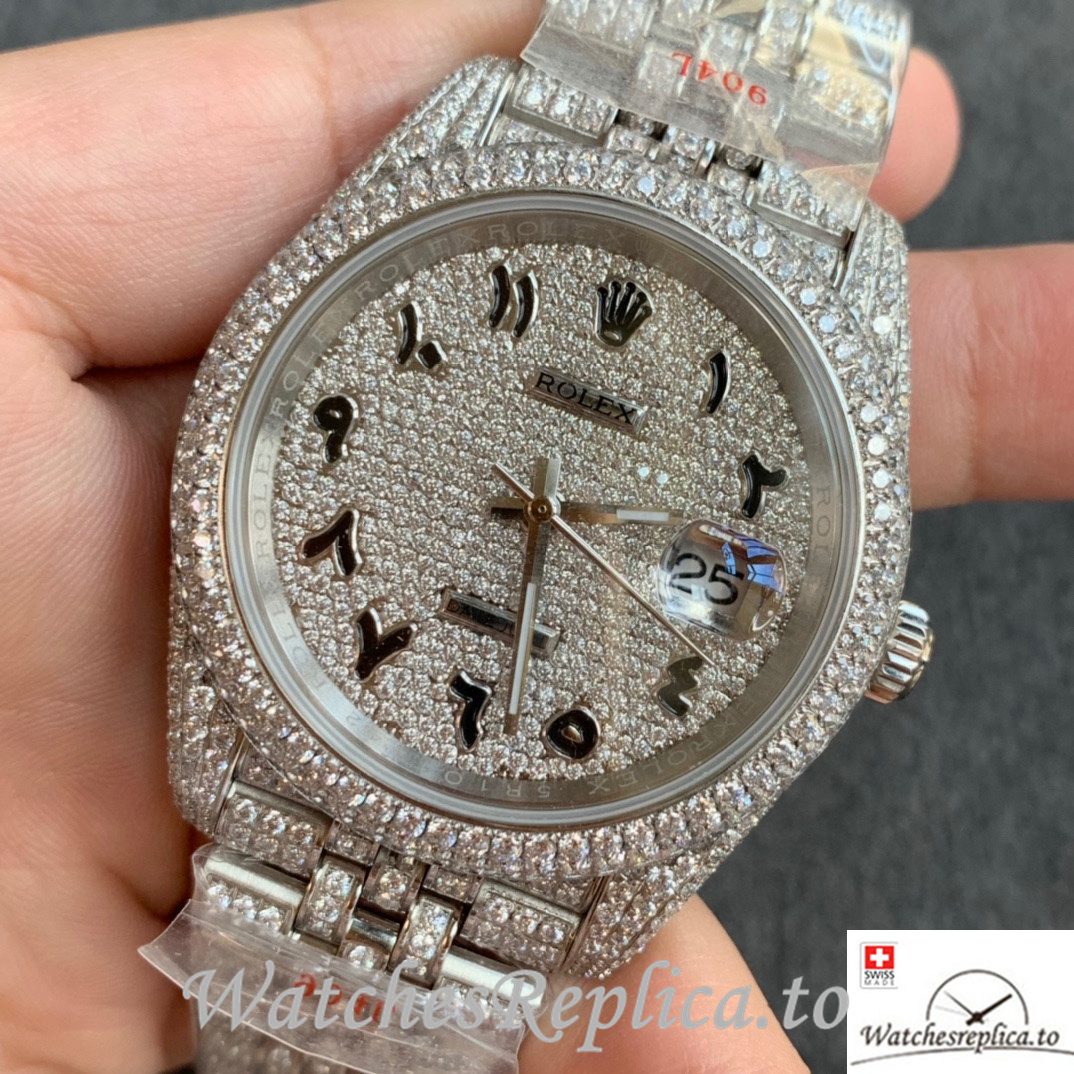 Swiss Rolex Datejust Replica Stainless steel strap 41MM - WatchesReplica.is