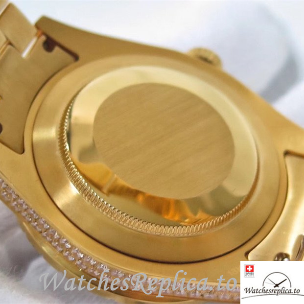 Swiss Rolex Day Date Replica Yellow Gold strap 40MM - WatchesReplica.is