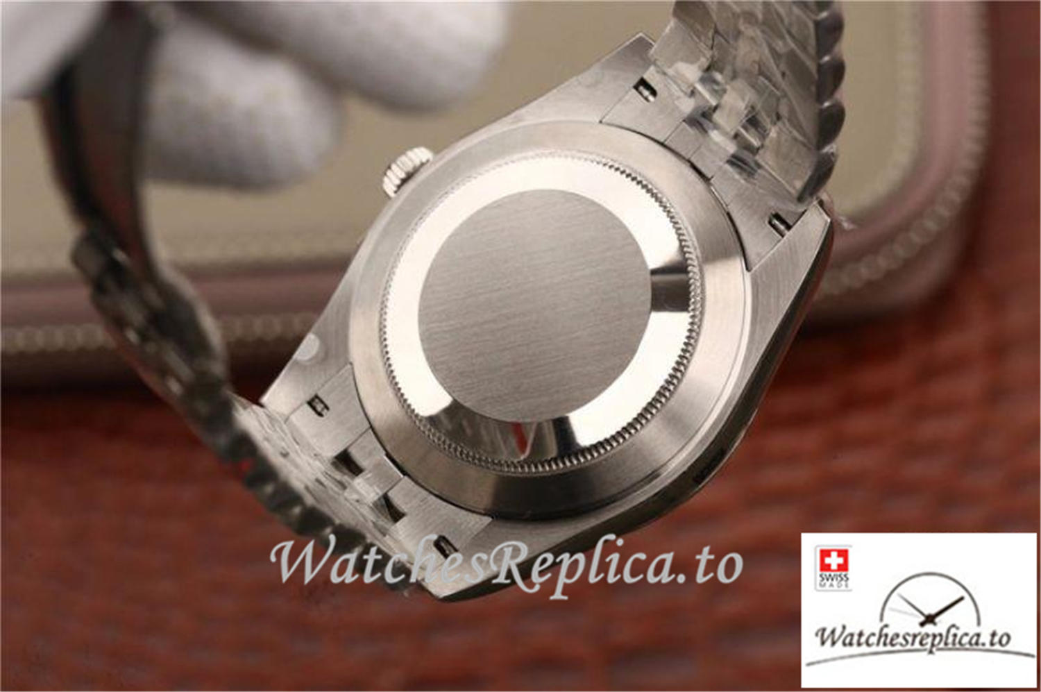 Swiss Rolex Datejust Replica 116200 001 White Dial 41MM - WatchesReplica.is