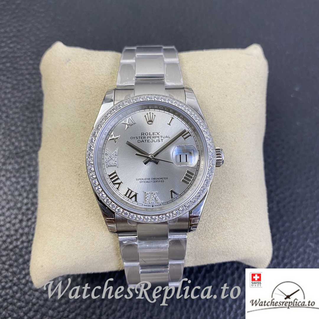 Swiss Rolex Datejust Replica 126233 Stainless steel strap 36MM - WatchesReplica.is