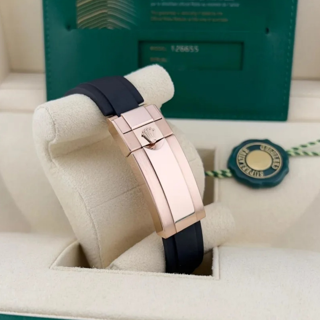 Replica Rolex Yachtmaster 126655 Rose Gold - WatchesReplica.is