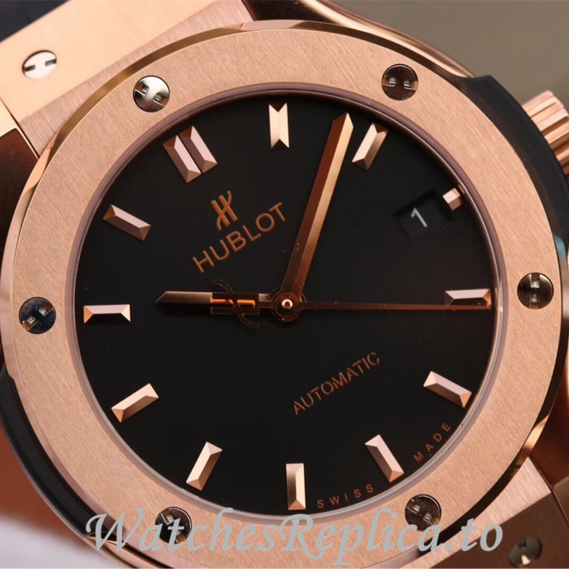 Hublot Replica 511.zp Leather strap 42MM - WatchesReplica.is