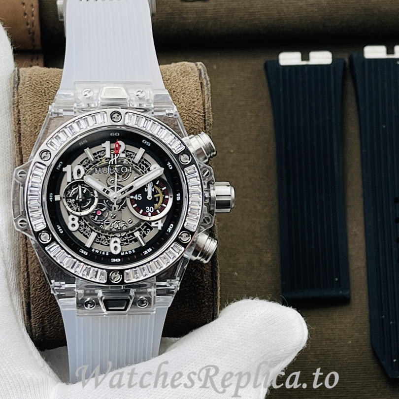 Hublot Replica 411.JX.4802.RT Rubber strap 45MM - WatchesReplica.is