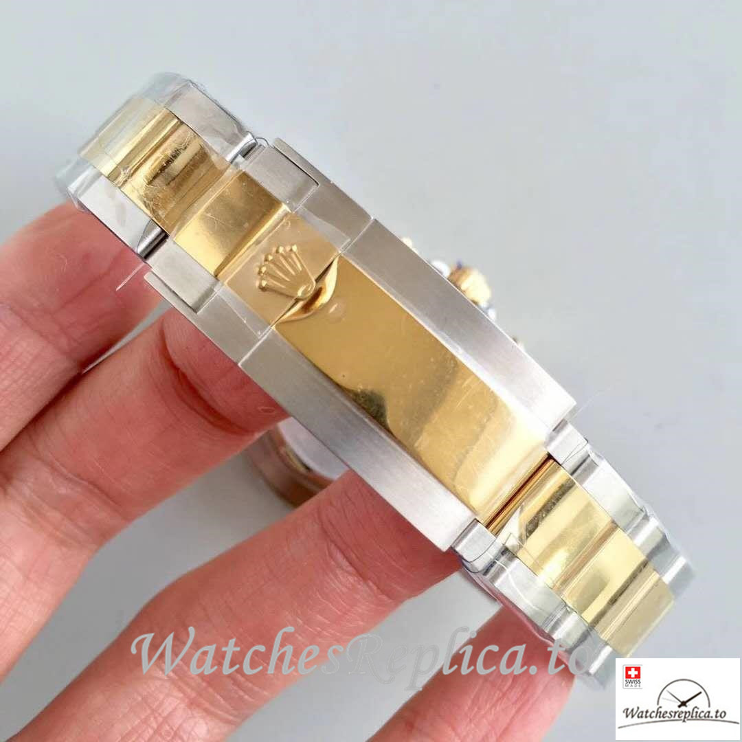 Swiss Rolex Daytona Cosmograph Replica 116503 002 Yellow Gold Strap 40MM - WatchesReplica.is