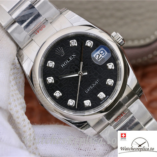Swiss Rolex Datejust Replica 116234 Stainless steel strap 36MM - WatchesReplica.is
