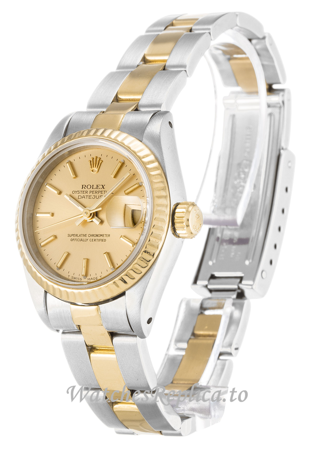 Rolex Datejust Lady Champagne Dial 69173 26MM - WatchesReplica.is