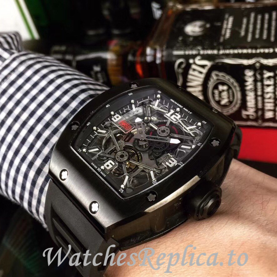Richard Mille Replica RM012 Rubber strap 50MM - WatchesReplica.is