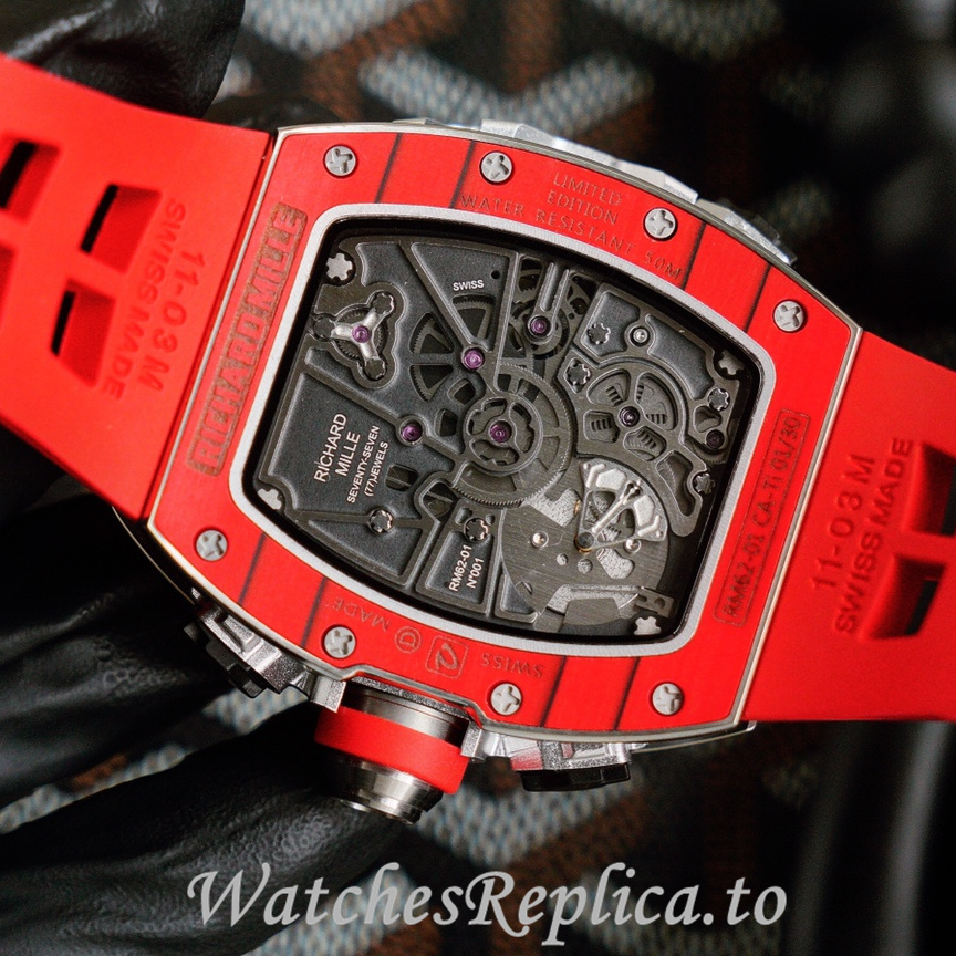 Richard Mille Replica RM62-01 Rubber strap 50MM - WatchesReplica.is