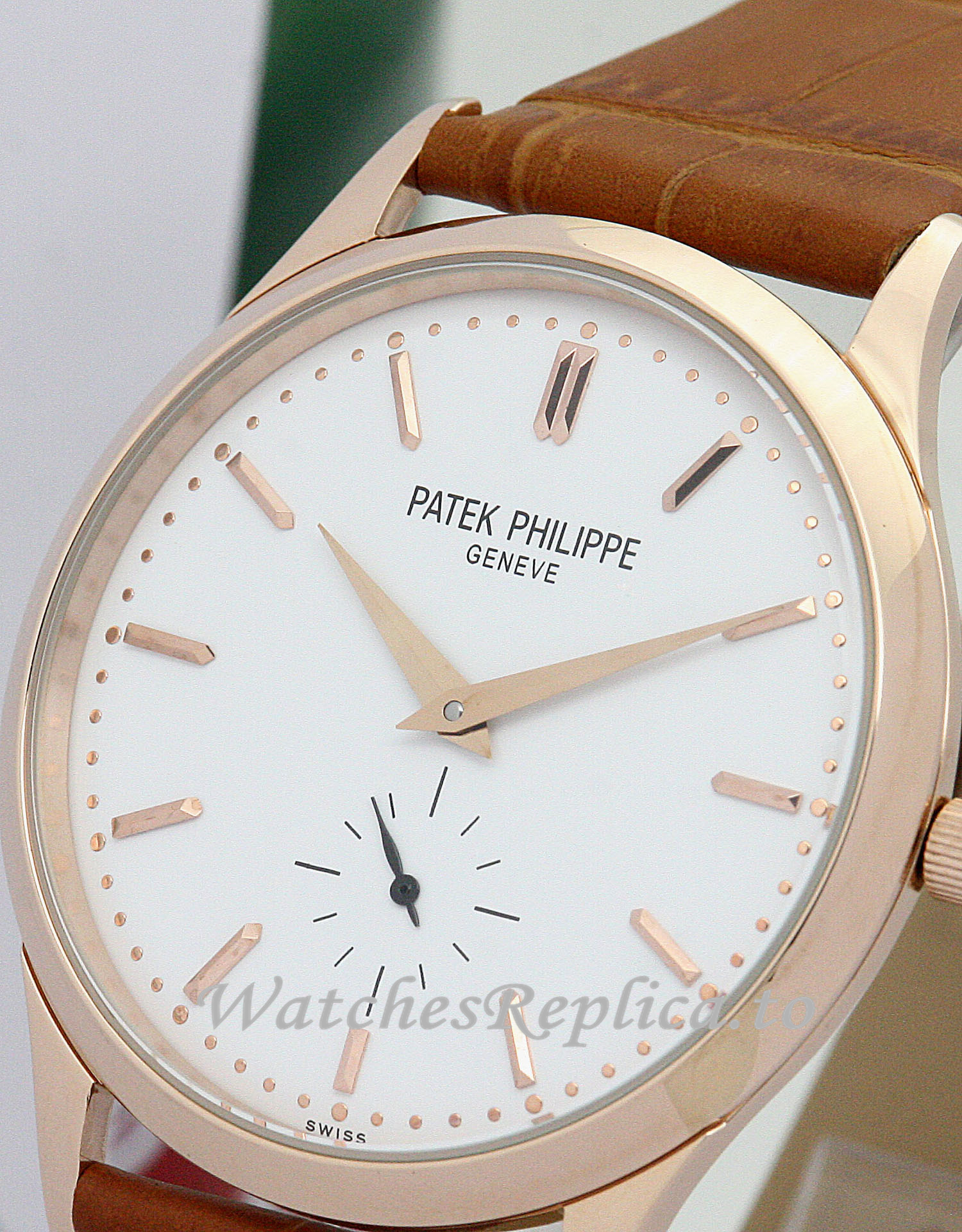 Patek Philippe Calatrava White Dial 5120J 38 MM - WatchesReplica.is