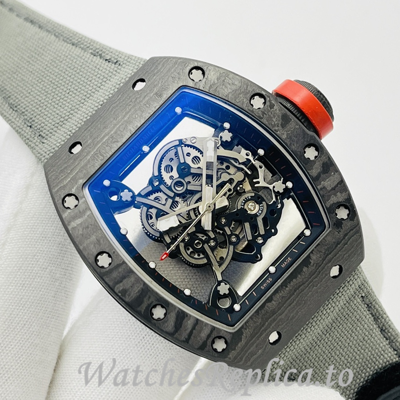 Richard Mille Replica RM055 Canvas strap 50MM - WatchesReplica.is