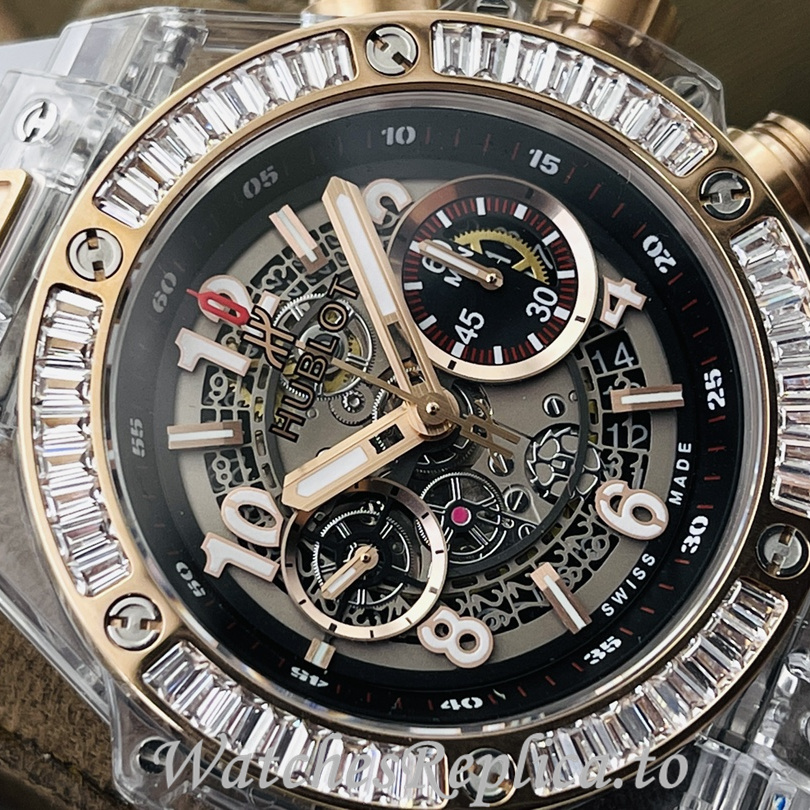 Hublot Replica 411.JX.4802.RT Rubber strap 45MM - WatchesReplica.is