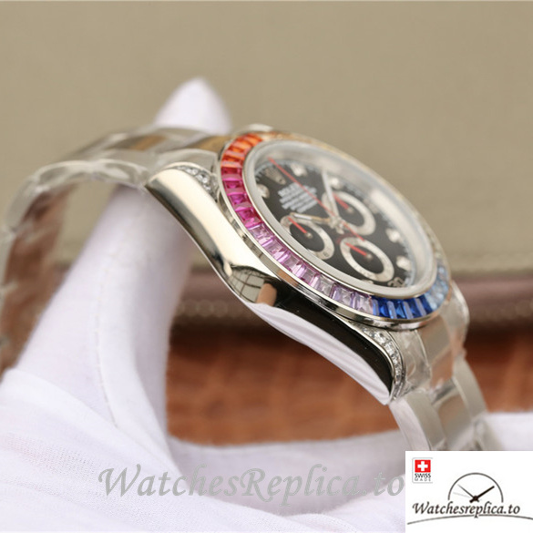 Swiss Rolex Daytona Replica 116598RBOW Stainless steel strap 40MM - WatchesReplica.is