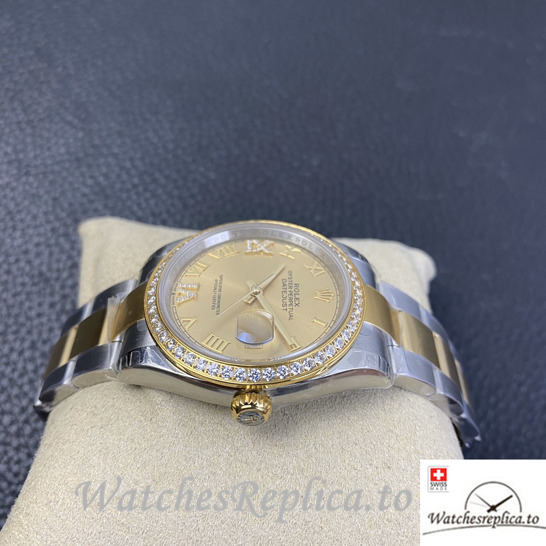 Swiss Rolex Datejust Replica 126233 Stainless steel strap 36MM - WatchesReplica.is