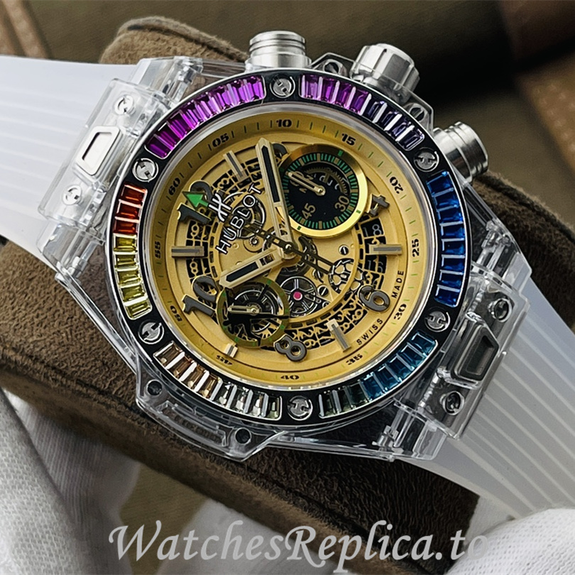 Hublot Replica 411.JX.4802.RT Rubber strap 45MM - WatchesReplica.is