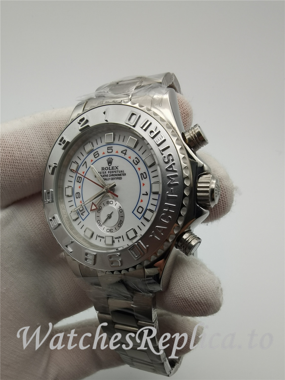 Rolex Yacht-Master II White Dial 116689 - WatchesReplica.is