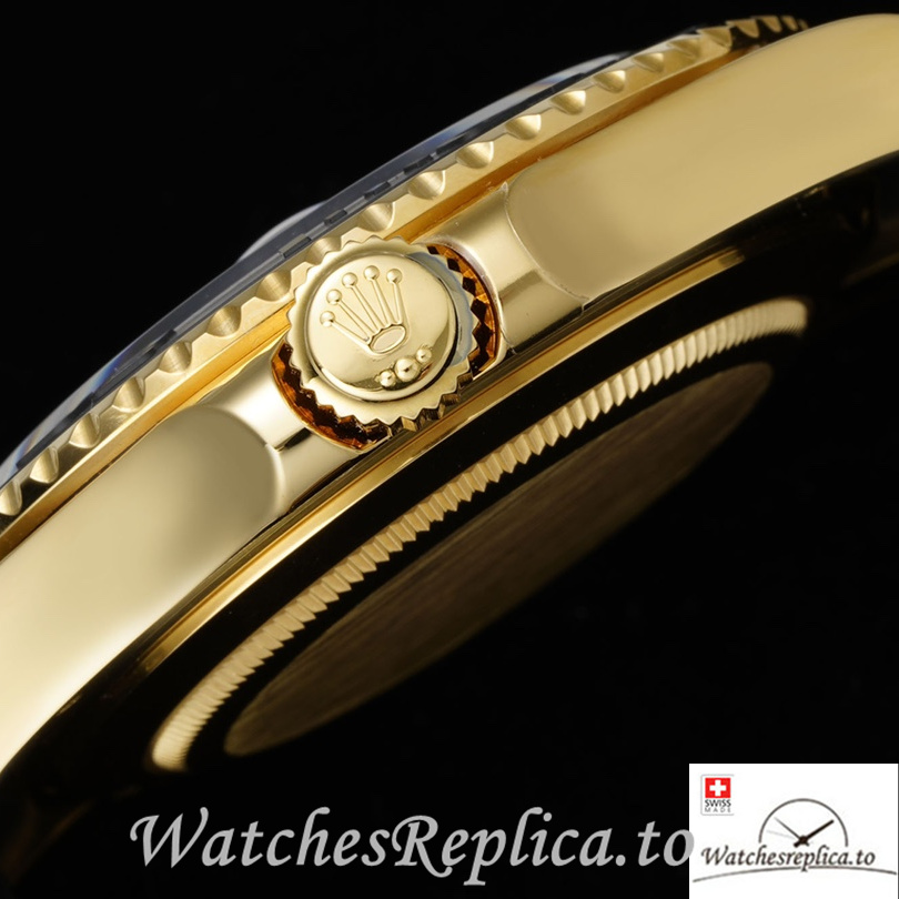 Swiss Rolex Yacht Master 226658 Replica Rubber strap 42MM Yellow Gold Case - WatchesReplica.is