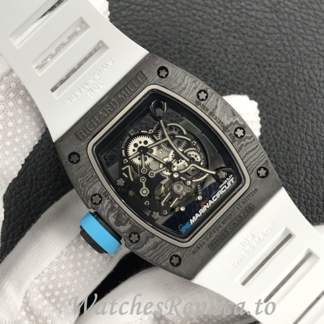 Richard Mille Replica RM055 Rubber strap 50MM - WatchesReplica.is
