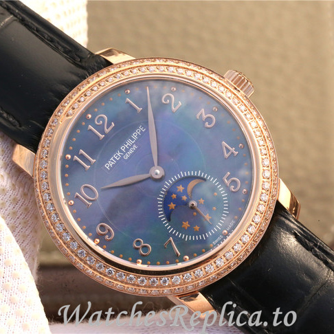 Patek Philippe Replica Complications 4968 Leather strap 33.3MM - WatchesReplica.is