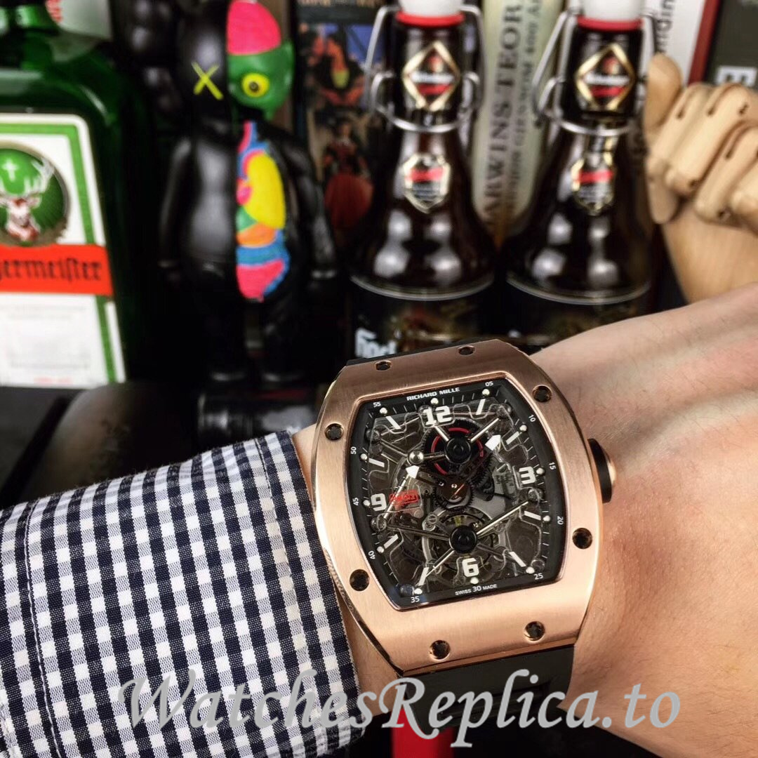Richard Mille Replica RM012 Rubber strap 50MM - WatchesReplica.is