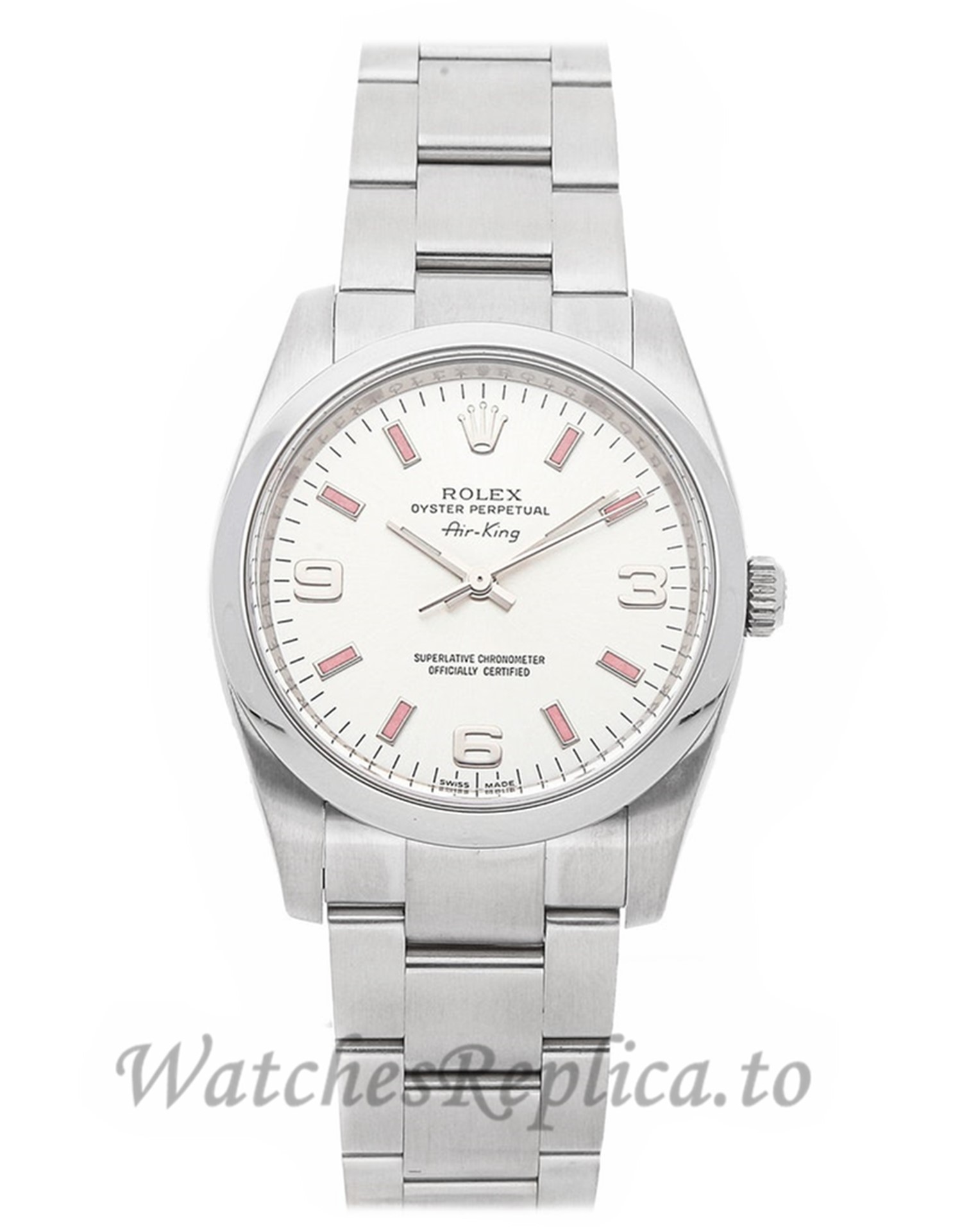 Rolex Replica Air King Ladies 34mm 114200 - WatchesReplica.is