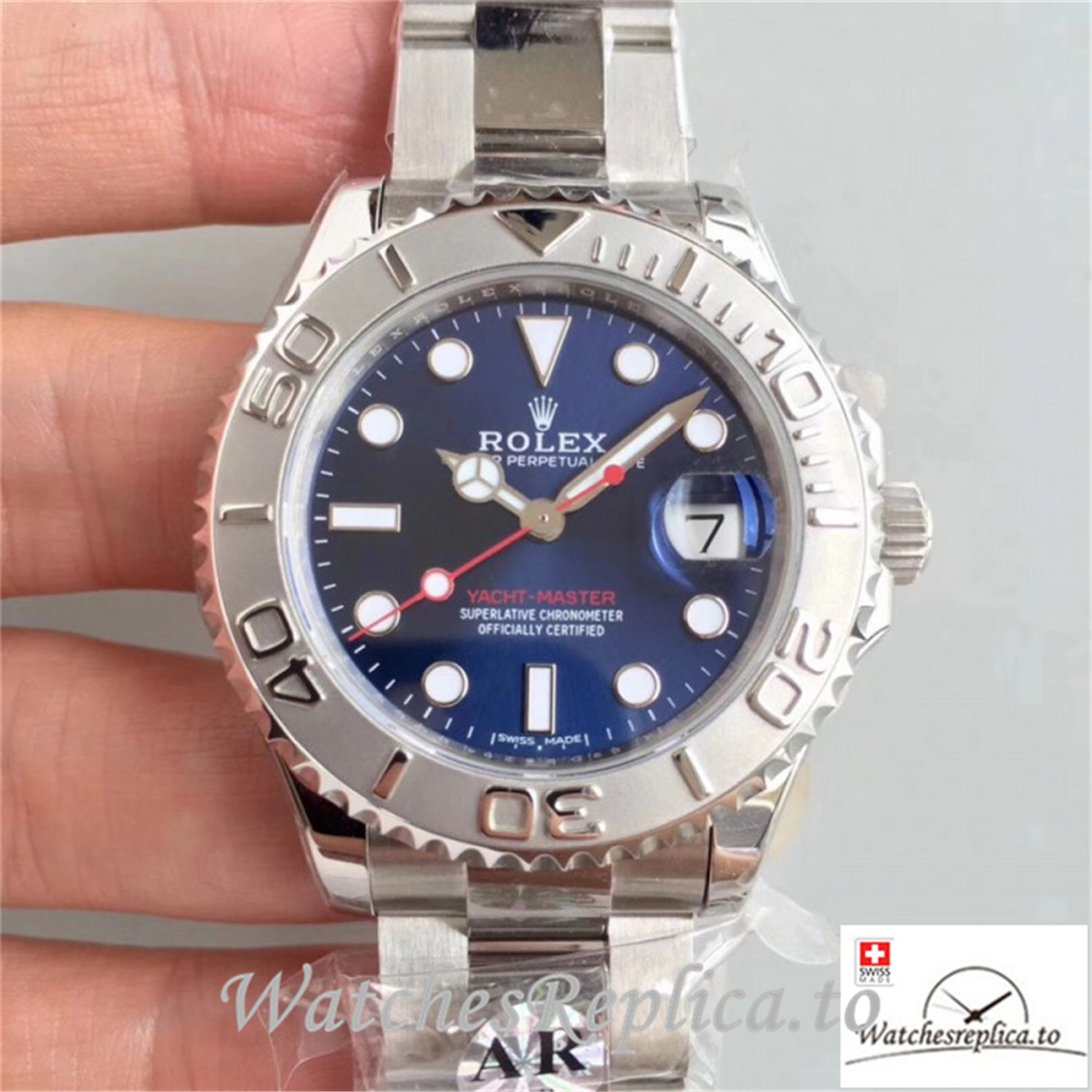 Swiss Rolex Yacht-Master Replica 268622 001 Stainless Steel Strap 40MM - WatchesReplica.is