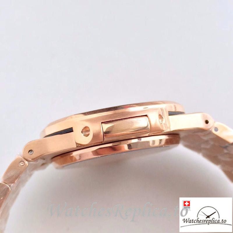 Swiss Patek Philippe Nautilus Jumbo Replica 5719/1G-001 001 Diamonds Strap 40MM - WatchesReplica.is