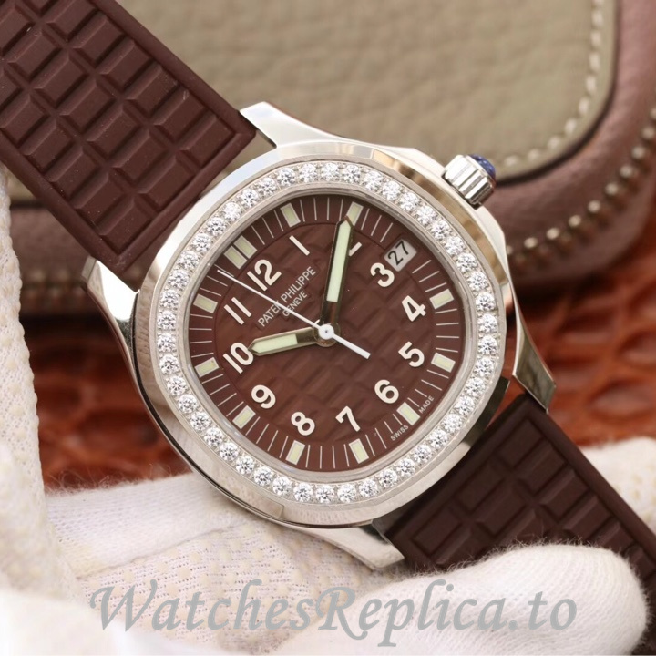 Patek Philippe Replica Aquanaut 5068 Rubber strap 35.6MM - WatchesReplica.is