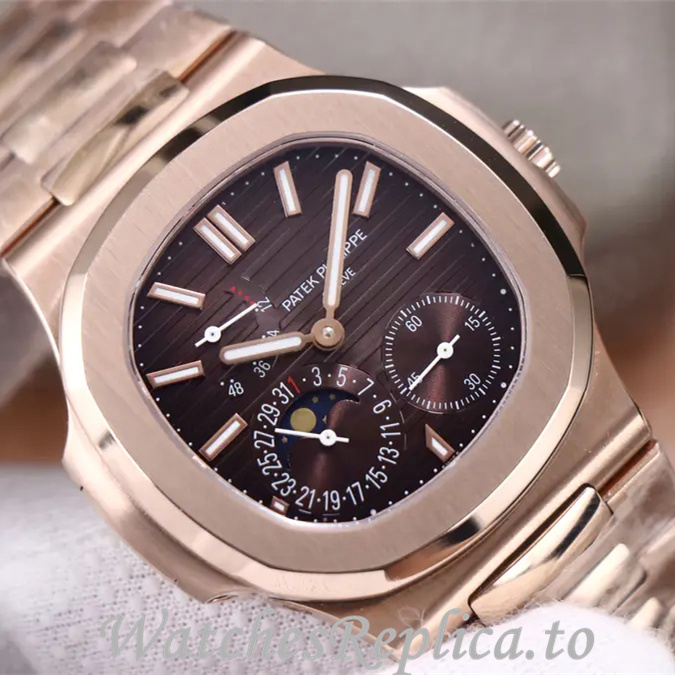 Patek Philippe Replica Nautilus 5712 Stainless steel strap 40MM - WatchesReplica.is