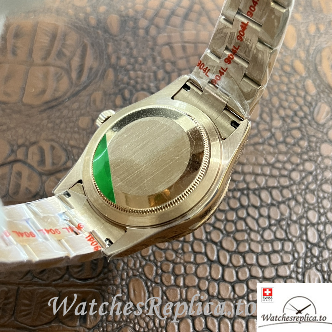 Swiss Rolex Sky Dweller Replica Yellow Gold strap 42MM Black Dial - WatchesReplica.is