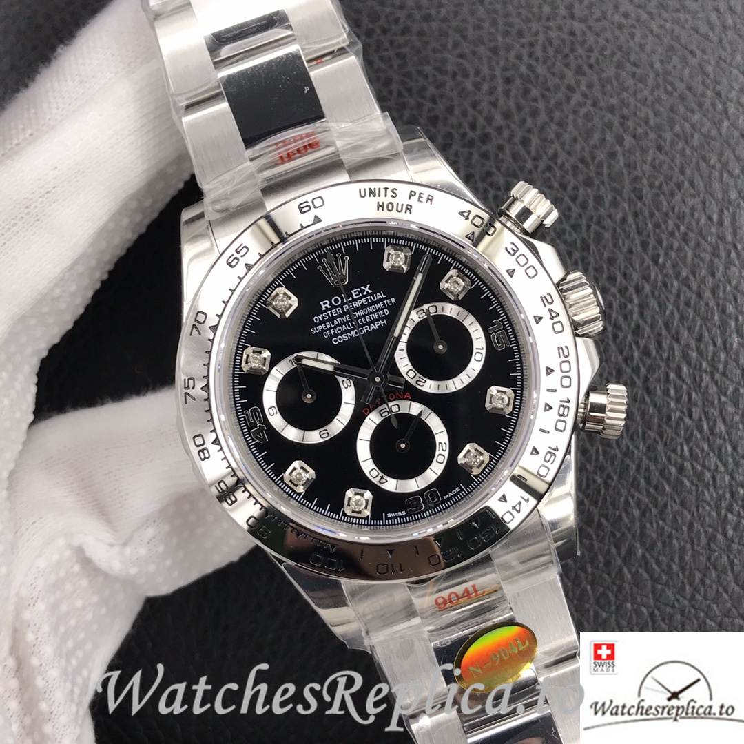 Swiss Rolex Daytona Replica 116509 Stainless steel strap 40MM - WatchesReplica.is
