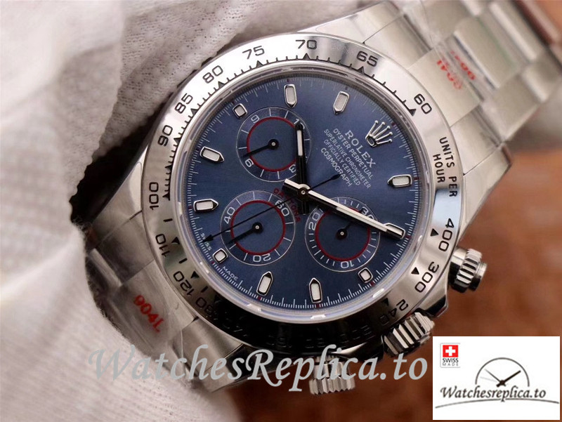 Swiss Rolex Daytona Cosmograph Replica 116509-78599 Silver Strap 40MM - WatchesReplica.is