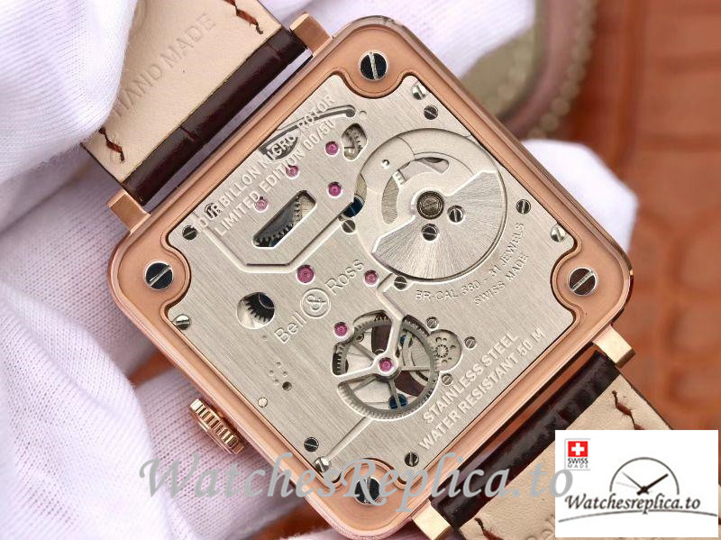 Swiss Bell & Ross Replica BR-X2 Brown Strap 42.5MM - WatchesReplica.is