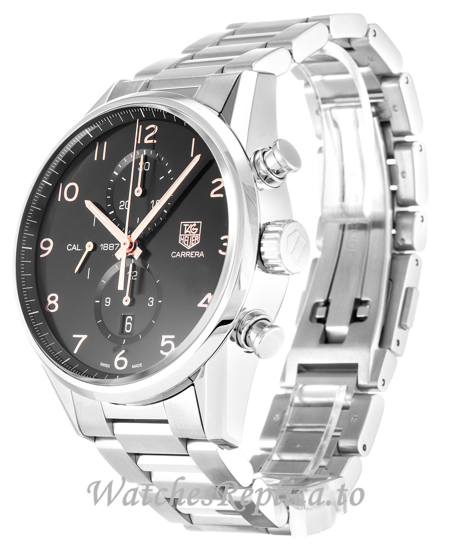 Tag Heuer Carrera Black Dial CAR2014.BA0796 43 MM - WatchesReplica.is