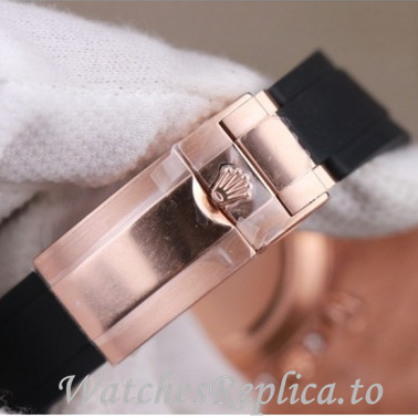 Swiss Rolex Daytona Replica 116598RBOW Rubber strap 40MM - WatchesReplica.is