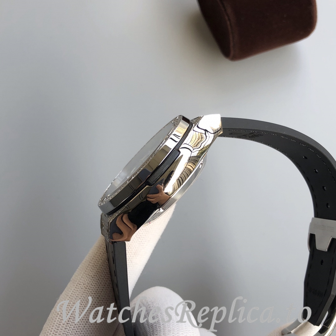 Hublot Replica Classic Fusion Gypsophila Chronograph Rubber strap 45MM - WatchesReplica.is