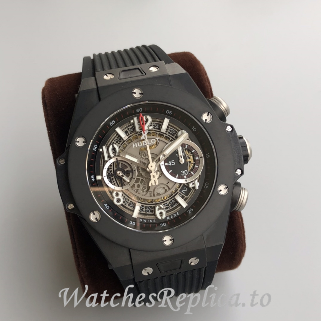 Hublot Replica Big Bang Gypsophila Chronograph v2 Rubber strap 45MM - WatchesReplica.is