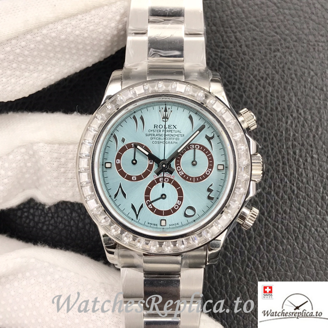 Swiss Rolex Daytona Replica Stainless steel strap 40MM - WatchesReplica.is