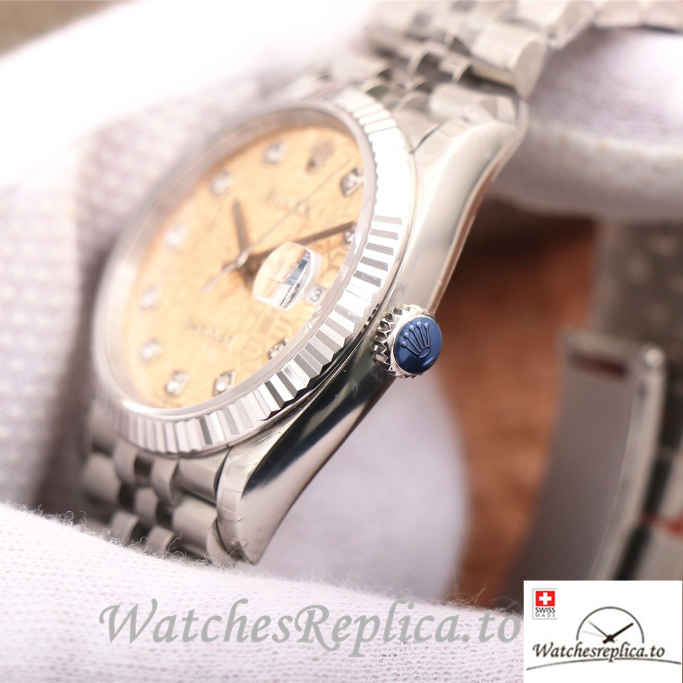 Swiss Rolex Datejust Replica 126233 Stainless steel strap 36MM - WatchesReplica.is