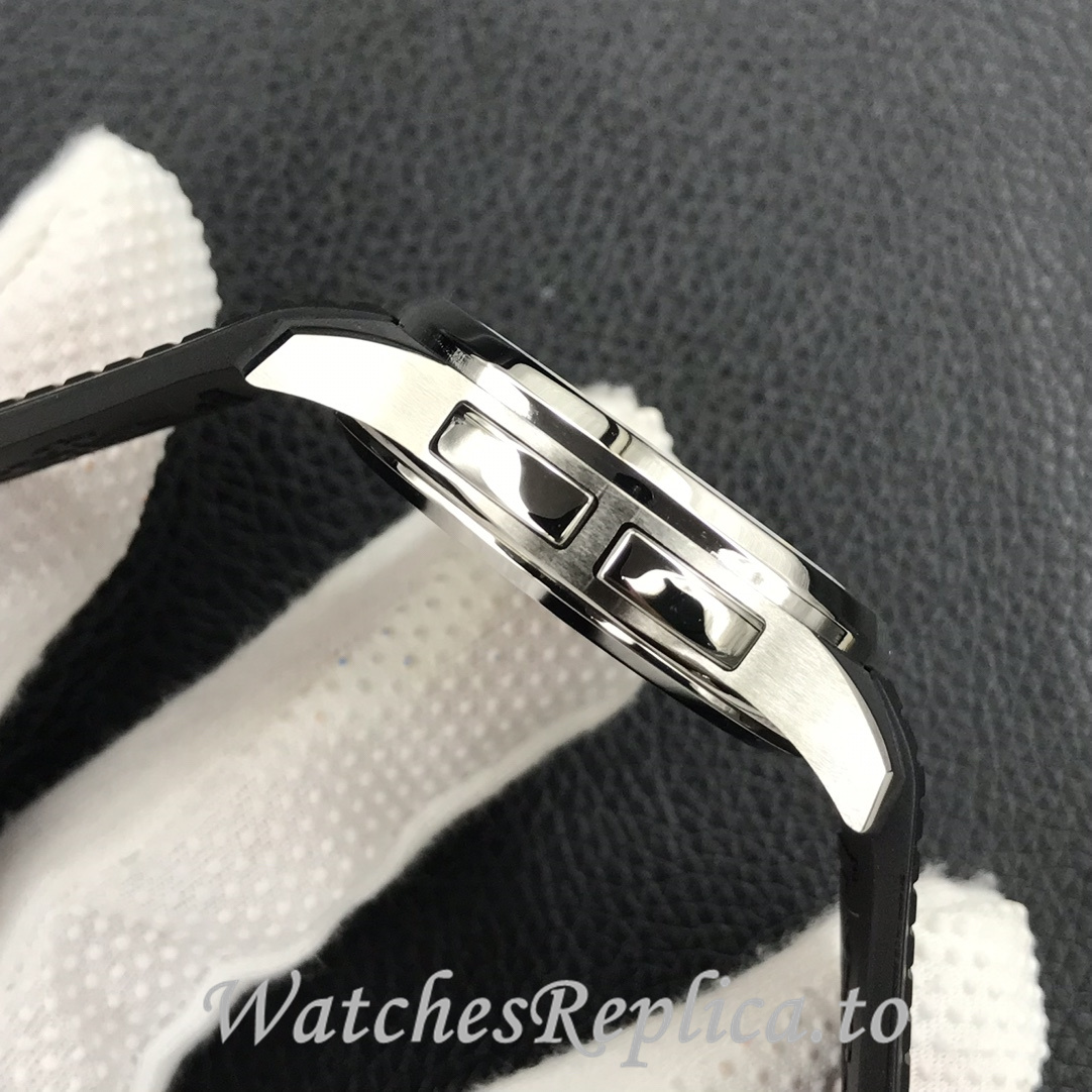 Patek Philippe Replica Aquanaut 5164A-001 Rubber strap 40.8MM - WatchesReplica.is