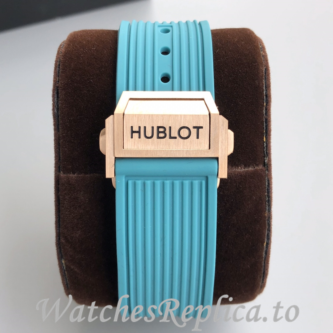 Hublot Replica Paraiba BIG BANG series Rubber strap 45MM - WatchesReplica.is