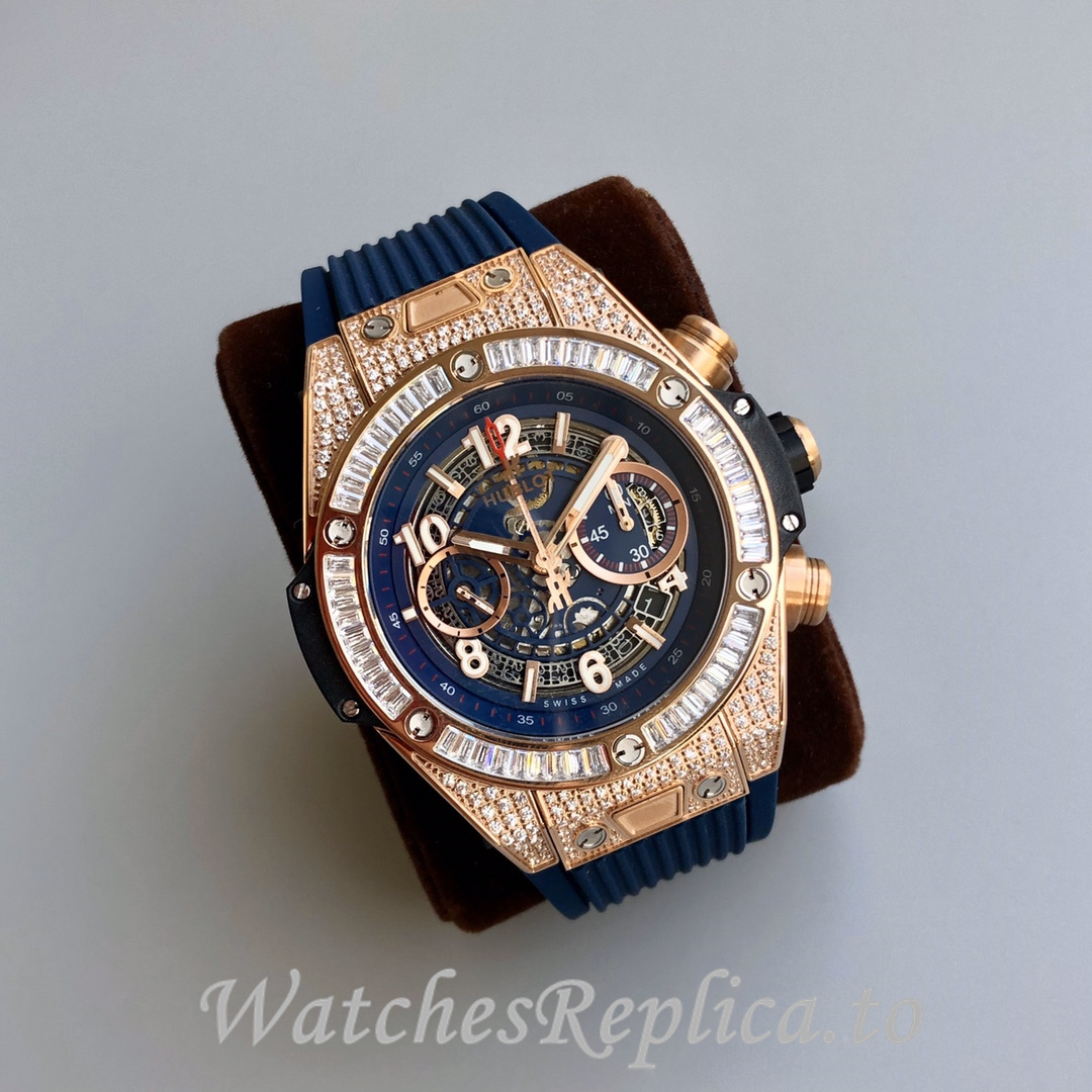 Hublot Replica Big Bang Gypsophila Chronograph v2 Rubber strap 45MM - WatchesReplica.is