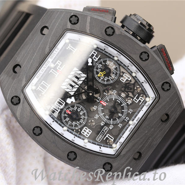 Richard Mille Replica RM011 Rubber strap 50MM - WatchesReplica.is