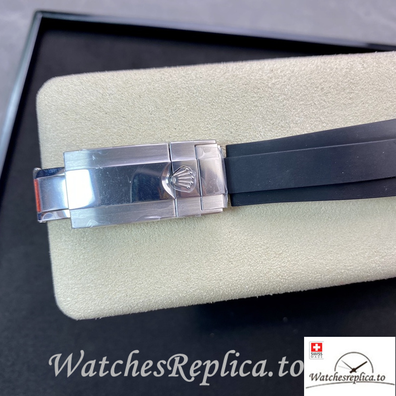 Swiss Rolex Daytona Replica Rubber strap 40MM White Dial Diamonds - WatchesReplica.is