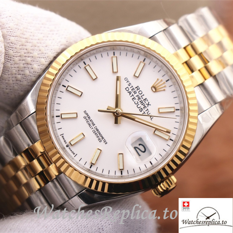 Swiss Rolex Datejust Replica 126233 Stainless steel strap 36MM - WatchesReplica.is