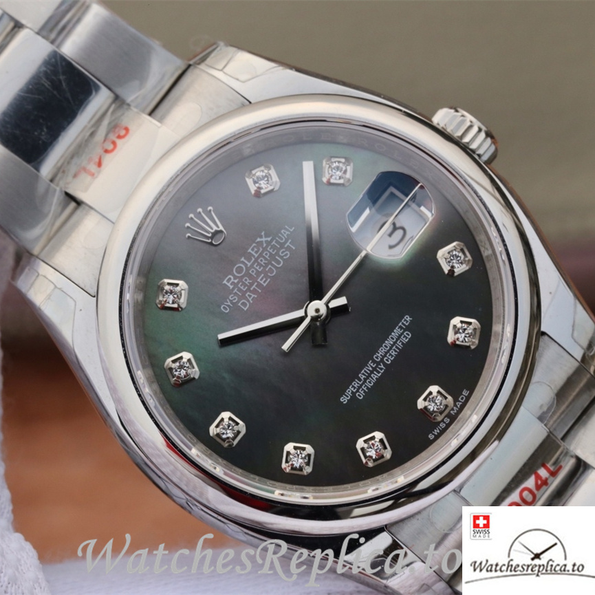 Swiss Rolex Datejust Replica 116200 Stainless steel strap 36MM - WatchesReplica.is