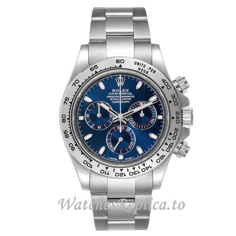 Replica Rolex Daytona Blue Dial 116509 - WatchesReplica.is