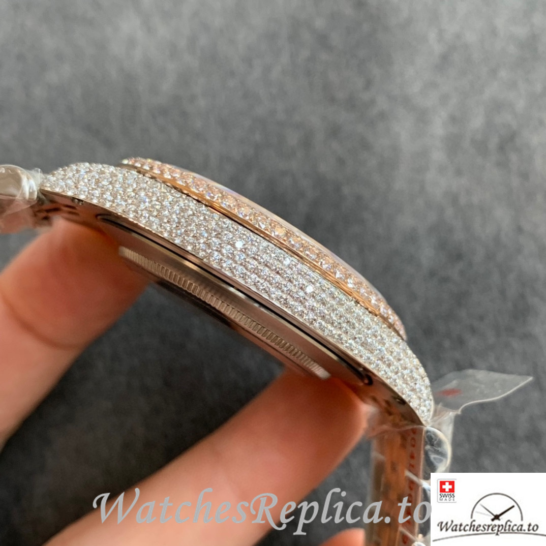 Swiss Rolex Datejust Replica Stainless steel strap 41MM - WatchesReplica.is